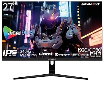 Amazon.co.jp: JAPANNEXT 27インチ ゲーミングモニター 240Hz